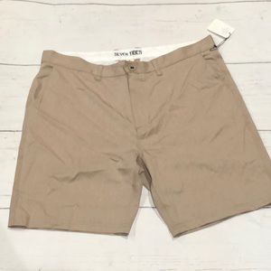 Seven tides mens tan hybrid walk shorts nwt